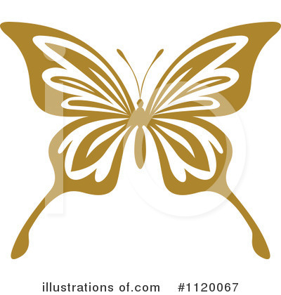 Royalty-Free (RF) Butterfly Clipart Illustration by Vector Tradition SM - Stock Sample #1120067