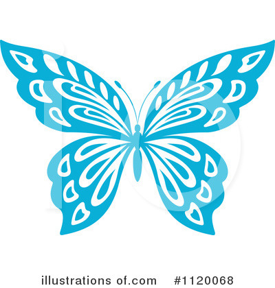 Royalty-Free (RF) Butterfly Clipart Illustration by Vector Tradition SM - Stock Sample #1120068