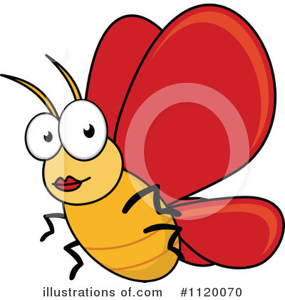 Royalty-Free (RF) Butterfly Clipart Illustration by Vector Tradition SM - Stock Sample #1120070