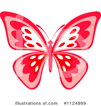 Royalty-Free (RF) Butterfly Clipart Illustration by Vector Tradition SM - Stock Sample #1124869