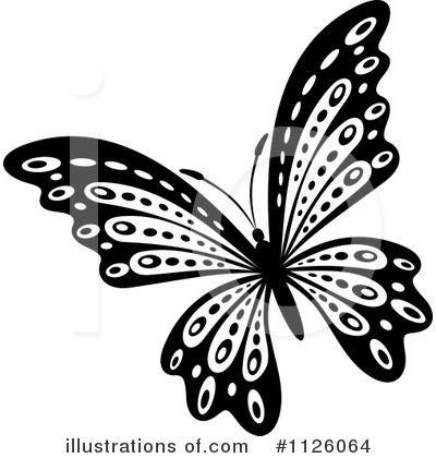 Royalty-Free (RF) Butterfly Clipart Illustration by Vector Tradition SM - Stock Sample #1126064