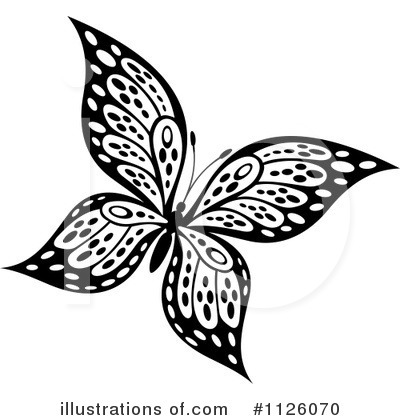 Royalty-Free (RF) Butterfly Clipart Illustration by Vector Tradition SM - Stock Sample #1126070