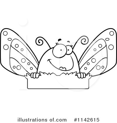 Royalty-Free (RF) Butterfly Clipart Illustration by Cory Thoman - Stock Sample #1142615