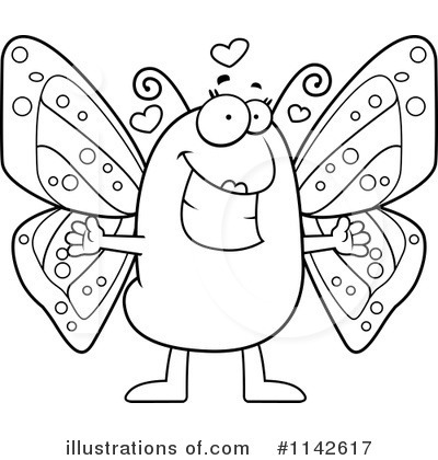 Royalty-Free (RF) Butterfly Clipart Illustration by Cory Thoman - Stock Sample #1142617