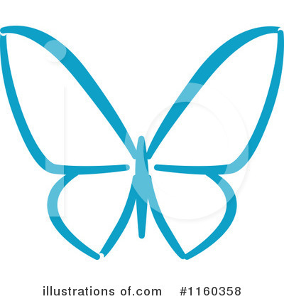 Royalty-Free (RF) Butterfly Clipart Illustration by Vector Tradition SM - Stock Sample #1160358