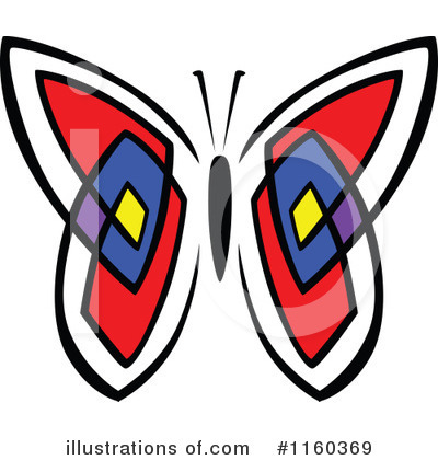 Royalty-Free (RF) Butterfly Clipart Illustration by Vector Tradition SM - Stock Sample #1160369