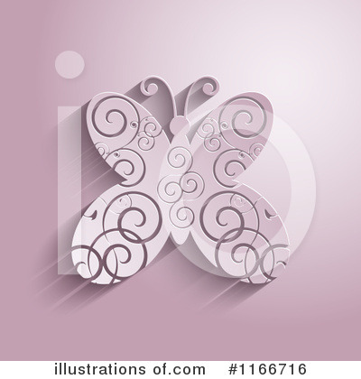Royalty-Free (RF) Butterfly Clipart Illustration by KJ Pargeter - Stock Sample #1166716