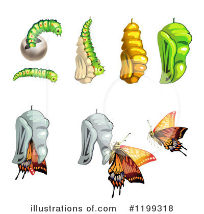 Royalty-Free (RF) Butterfly Clipart Illustration by merlinul - Stock Sample #1199318