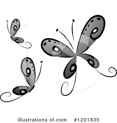Royalty-Free (RF) Butterfly Clipart Illustration by BNP Design Studio - Stock Sample #1201835