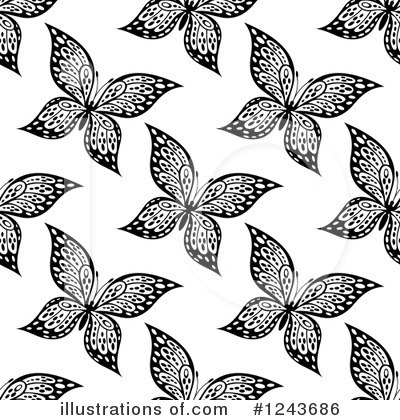 Royalty-Free (RF) Butterfly Clipart Illustration by Vector Tradition SM - Stock Sample #1243686