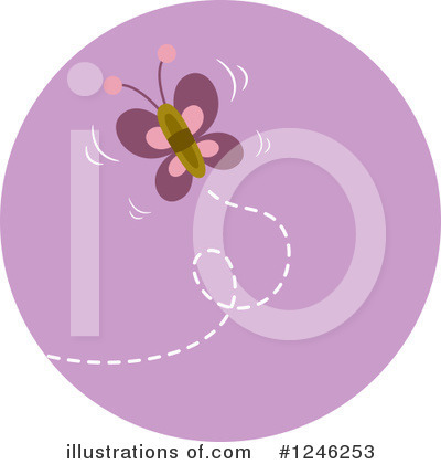 Royalty-Free (RF) Butterfly Clipart Illustration by BNP Design Studio - Stock Sample #1246253
