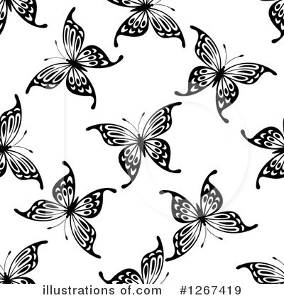 Royalty-Free (RF) Butterfly Clipart Illustration by Vector Tradition SM - Stock Sample #1267419