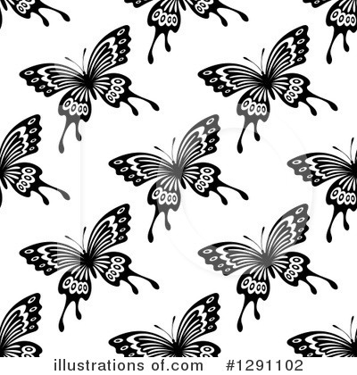Royalty-Free (RF) Butterfly Clipart Illustration by Vector Tradition SM - Stock Sample #1291102