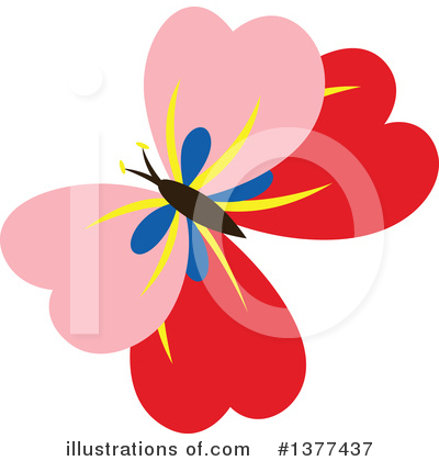 Royalty-Free (RF) Butterfly Clipart Illustration by Cherie Reve - Stock Sample #1377437