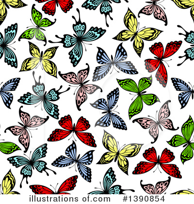 Royalty-Free (RF) Butterfly Clipart Illustration by Vector Tradition SM - Stock Sample #1390854