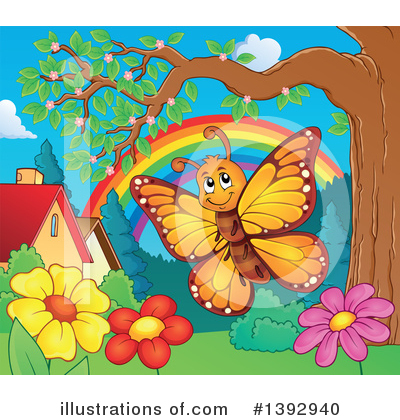 Royalty-Free (RF) Butterfly Clipart Illustration by visekart - Stock Sample #1392940