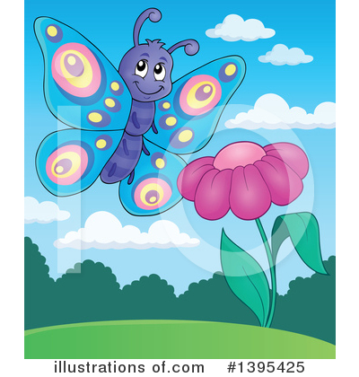 Royalty-Free (RF) Butterfly Clipart Illustration by visekart - Stock Sample #1395425