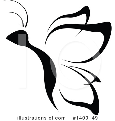 Royalty-Free (RF) Butterfly Clipart Illustration by dero - Stock Sample #1400149