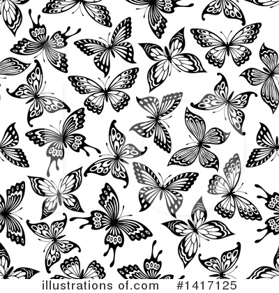 Royalty-Free (RF) Butterfly Clipart Illustration by Vector Tradition SM - Stock Sample #1417125