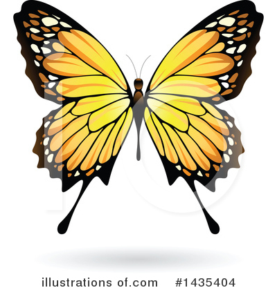 Royalty-Free (RF) Butterfly Clipart Illustration by cidepix - Stock Sample #1435404