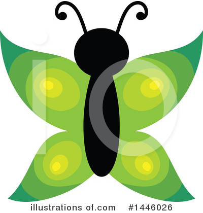 Royalty-Free (RF) Butterfly Clipart Illustration by visekart - Stock Sample #1446026