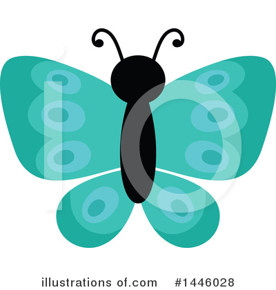 Royalty-Free (RF) Butterfly Clipart Illustration by visekart - Stock Sample #1446028