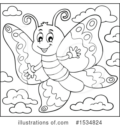 Royalty-Free (RF) Butterfly Clipart Illustration by visekart - Stock Sample #1534824