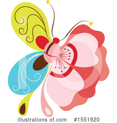 Royalty-Free (RF) Butterfly Clipart Illustration by Cherie Reve - Stock Sample #1551920