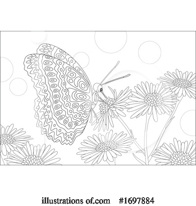 Royalty-Free (RF) Butterfly Clipart Illustration by Alex Bannykh - Stock Sample #1697884
