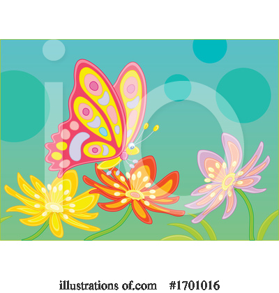 Royalty-Free (RF) Butterfly Clipart Illustration by Alex Bannykh - Stock Sample #1701016