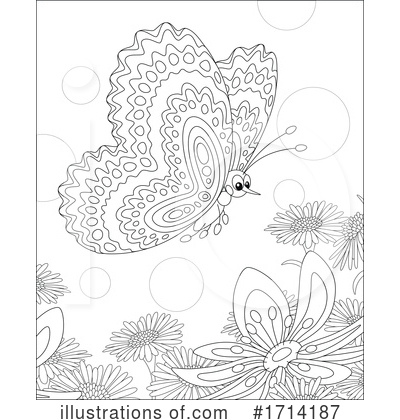 Royalty-Free (RF) Butterfly Clipart Illustration by Alex Bannykh - Stock Sample #1714187