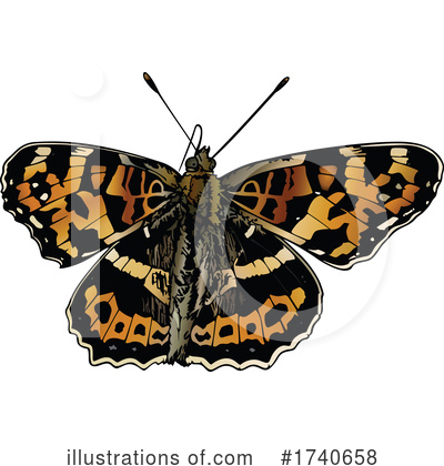 Royalty-Free (RF) Butterfly Clipart Illustration by dero - Stock Sample #1740658