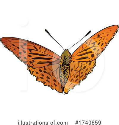 Royalty-Free (RF) Butterfly Clipart Illustration by dero - Stock Sample #1740659