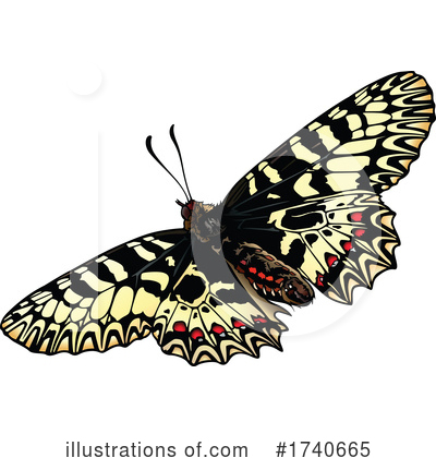Royalty-Free (RF) Butterfly Clipart Illustration by dero - Stock Sample #1740665
