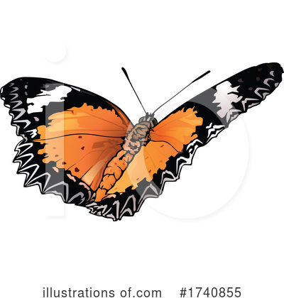 Royalty-Free (RF) Butterfly Clipart Illustration by dero - Stock Sample #1740855