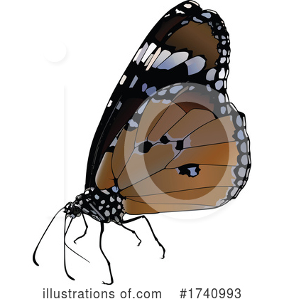 Royalty-Free (RF) Butterfly Clipart Illustration by dero - Stock Sample #1740993