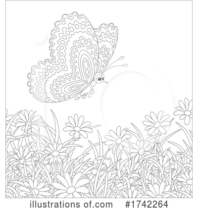 Royalty-Free (RF) Butterfly Clipart Illustration by Alex Bannykh - Stock Sample #1742264