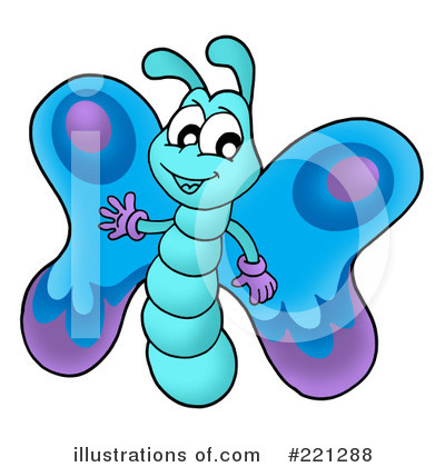 Royalty-Free (RF) Butterfly Clipart Illustration by visekart - Stock Sample #221288