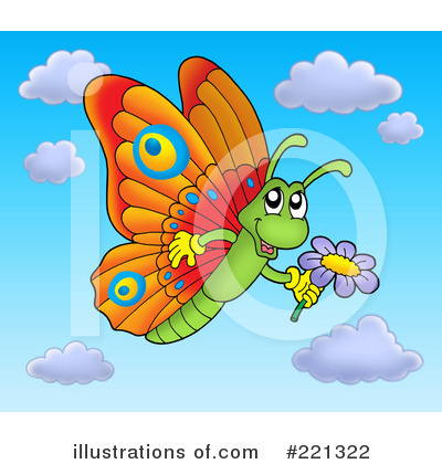 Royalty-Free (RF) Butterfly Clipart Illustration by visekart - Stock Sample #221322