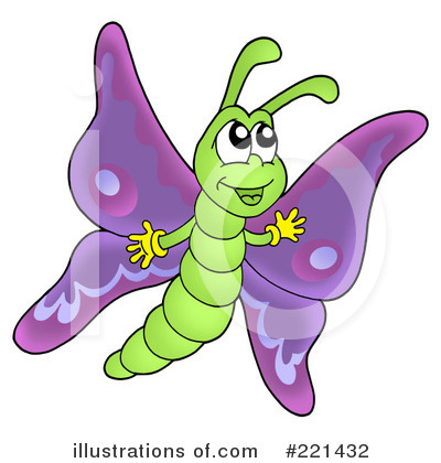 Royalty-Free (RF) Butterfly Clipart Illustration by visekart - Stock Sample #221432