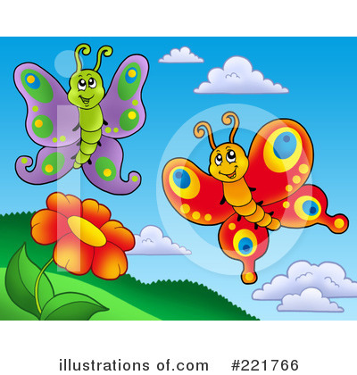 Royalty-Free (RF) Butterfly Clipart Illustration by visekart - Stock Sample #221766