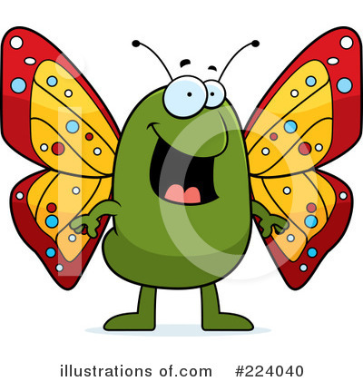 Royalty-Free (RF) Butterfly Clipart Illustration by Cory Thoman - Stock Sample #224040