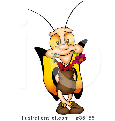 Royalty-Free (RF) Butterfly Clipart Illustration by dero - Stock Sample #35155