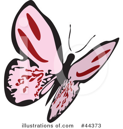 Royalty-Free (RF) Butterfly Clipart Illustration by Frisko - Stock Sample #44373