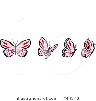 Royalty-Free (RF) Butterfly Clipart Illustration by Frisko - Stock Sample #44376