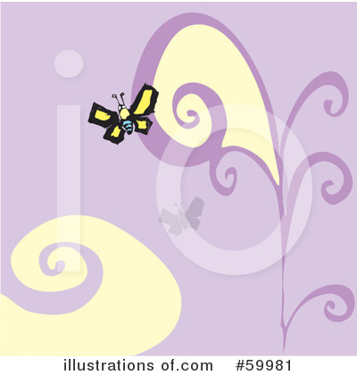 Royalty-Free (RF) Butterfly Clipart Illustration by xunantunich - Stock Sample #59981