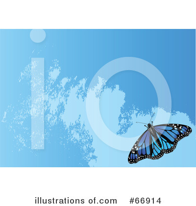 Royalty-Free (RF) Butterfly Clipart Illustration by Pushkin - Stock Sample #66914