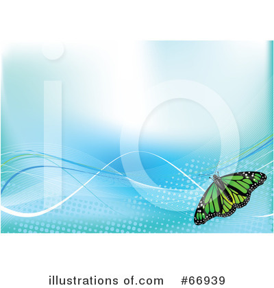Royalty-Free (RF) Butterfly Clipart Illustration by Pushkin - Stock Sample #66939