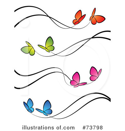 Free Stock on Royalty Free  Rf  Butterfly Clipart Illustration  73798 By Elena