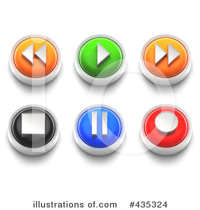 Royalty-Free (RF) Buttons Clipart Illustration by Tonis Pan - Stock Sample #435324